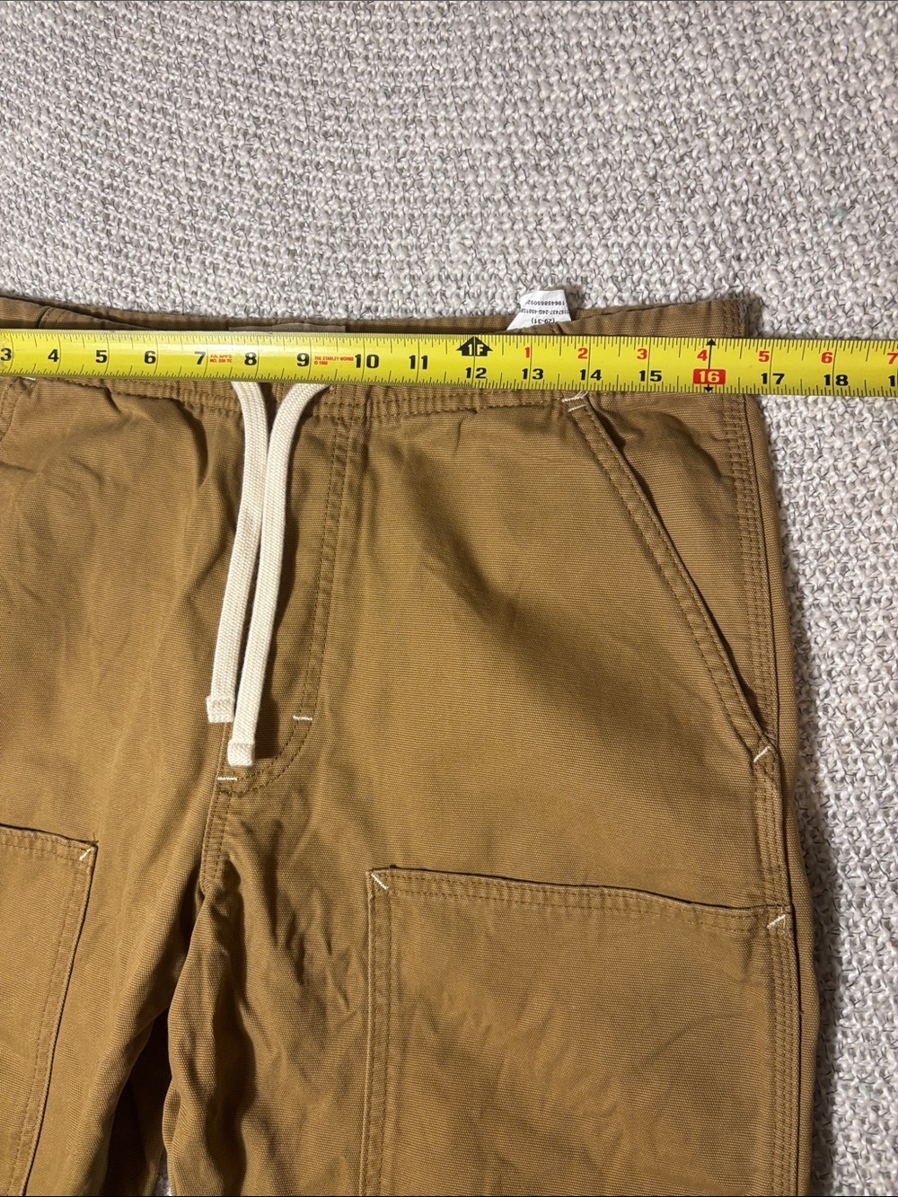 Men's Brown Utility Straight
Leg Cargo Work Pants - Drawstring Waist - Picture 6 of 14